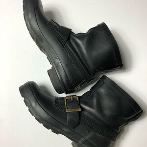 HUNTER RAIN BOOTS ankle with buckle detail size 7